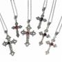 Imagem de Colar Gótico Y2K com Pingente Cruz de Cristal - Estilo Punk e Unissex