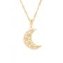 Imagem de Colar Lua Crescente com Estrelas 17mm - Sunshine Cristais