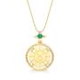 Imagem de Colar Medalha Zodiac Touro em Prata 925 banhada a Ouro Amarelo 18k