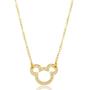 Imagem de Colar Mickey Mouse Banhado Ouro 18k Semijoia Antialérgica 