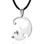 Imagem de Colar Par Metade Love Cats Amor Gato Yin Yang Duplo Presente