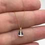 Imagem de Colar Pingente Ouro 18k Nossa Senhora com Pedras com CORRENTE k040K100