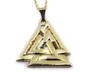 Imagem de Colar Valknut Odin Corrente Com Pingente