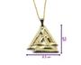 Imagem de Colar Valknut Odin Corrente Com Pingente