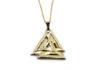 Imagem de Colar Valknut Odin Corrente Com Pingente