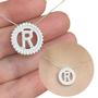 Imagem de Colar Veneziana com Pingente Letra e Zircônia em Prata 925 - Elegância e Personalidade! RF 1073