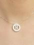 Imagem de Colar Veneziana com Pingente Letra e Zircônia em Prata 925 - Elegância e Personalidade! RF 1073
