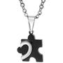 Imagem de Colar Wokex His and Hers Two Tone Heart Puzzle Couple