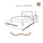 Imagem de Colcha Cama Casal Padrão Bordada com Babado 3 Peças - Várias Cores
