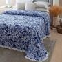 Imagem de Colcha Casal Chenille Canelada 2,20 x 2,40m Com Franjas