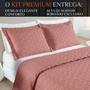 Imagem de Colcha Casal Queen Size Cama Box Kit Cobre Leito Agata Bordado200Fios