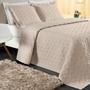 Imagem de Colcha Casal Queen Size Cama Box Kit Cobre Leito Agata