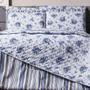 Imagem de Colcha Cobre Leito Cama Casal King Dupla Face Compose 3 pcs