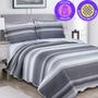 Imagem de Colcha Cobre Leito Casal 3 peças dupla face Bordada Matelassê Estampada Camesa - Emcompre