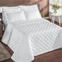 Imagem de Colcha Cobre Leito Colossal Queen Com Lese 3 Peças - Branco