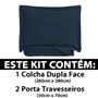 Imagem de Colcha Cobre Leito King kit 3 peças Dupla Face Microfibra Soft Ultrassônico - Camesa