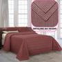 Imagem de Colcha Cobre Leito Kit 03 Peças Manta Bouti Boutis Quarto Casal Queen com porta Travesseiro Tecido Piquet