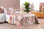 Imagem de Colcha Cobre Leito Queen Estampada Bouti 3pcs Dupla Face Patchwork