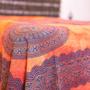 Imagem de Colcha Indiana Mandala 100% Algodão Laranja & ul