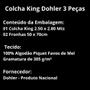 Imagem de Colcha King Size Dolher Piquet Sofia 3 Peças