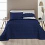 Imagem de Colcha King Size Istambul Dupla Face 300 Fios - Azul