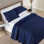 Imagem de Colcha King Size Istambul Dupla Face 300 Fios - Azul