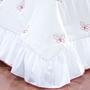 Imagem de Colcha Queen Butterfly 3 Pc - Branco / Vermelho