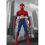 Imagem de Colcha Solteiro Fun Flanela + Fronha Marvel Spider Cinza