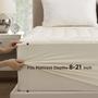 Imagem de Colchão Bedsure Beige Queen com bolso profundo de 20-53 cm