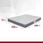Imagem de Colchão Casal Espuma D33 Pro Confort 138x188x12cm Cinza Hellen