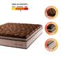 Imagem de Colchão Casal Espuma Pillow Top High Comfort Marrom/Bege Hellen - Suporta até 120kg por Pessoa