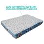 Imagem de Colchão de Berço Ortobom Bebê com Lençol de Algodão Ajustável Azul 130x70cm