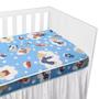 Imagem de Colchão de Berço Ortobom Bebê com Lençol de Algodão Ajustável Azul 130x70cm