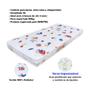 Imagem de Colchão Infantil D18 Impermeável Poliéster 100x70x10cm para Berço Chiqueirinho - Celiflex
