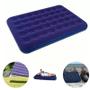 Imagem de Colchão Inflável Casal 191x22x137cm Camping Elevado Cama Multiuso Resistente Aguenta Grande Confortável Portátil Viagem