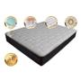Imagem de Colchão King de Molas Ensacadas com Espuma Viscoelástico Cama inBox Cloud Cinza 193x203x28