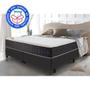 Imagem de Colchão King de Molas Ensacadas com Espuma Viscoelástico Cama inBox Cloud Cinza 193x203x28