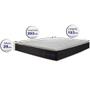 Imagem de Colchão King de Molas Ensacadas com Espuma Viscoelástico Cama inBox Cloud Cinza 193x203x28