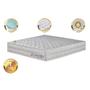 Imagem de Colchão King de Molas Ensacadas com Espuma Viscoelástico Cama inBox Wonderful Branco 193x203x32