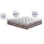 Imagem de Colchão King de Molas Ensacadas D33 com Pillow TOP Cama inBox Select 193x203x32 Bege