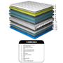 Imagem de Colchão King de Molas Ensacadas D33 com Pillow TOP Cama inBox Select 193x203x32 Bege