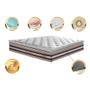 Imagem de Colchão King de Molas Ensacadas D33 com Pillow TOP Cama inBox Select 193x203x32 Bege