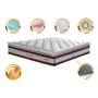 Imagem de Colchão King de Molas Ensacadas D33 com Pillow TOP Cama inBox Select 193x203x32 Vinho