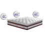 Imagem de Colchão King de Molas Ensacadas D33 com Pillow TOP Cama inBox Select 193x203x32 Vinho