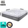 Colchão King Molas Ensacadas E Pillow Top De Espuma Viscoelástico 193x203x27cm Smart Spring - BF Colchões Imagem de Colchão King Molas Ensacadas E Pillow Top De Espuma Viscoelástico 193x203x27cm Smart Spring - BF Colchões