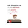 Imagem de Colchão PET Cachorro / Gato Médio  Sleep Foam MarromPreto (75x55x10) - Pelmex