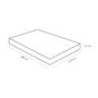 Imagem de Colchão Physical Resistente "Liso" Viúva (128x188x12) - Suporte ideal para pessoas até 60kg Ortobom