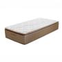 Imagem de Colchão Solteiro 88x188x34 Mola Ensacada Pillow Top Caramelo Com Branco Prorelax Caramelo Com Branco