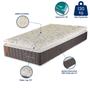 Imagem de Colchão Solteiro 88x188x34 Safira Prorelax Molas Ensacadas Pillow Top Viscoelástico - Cinza