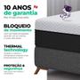 Imagem de Colchão Solteiro Molas Ensacadas Espuma D33 Super Conforto Pillow Top 88x188x22cm Vtech